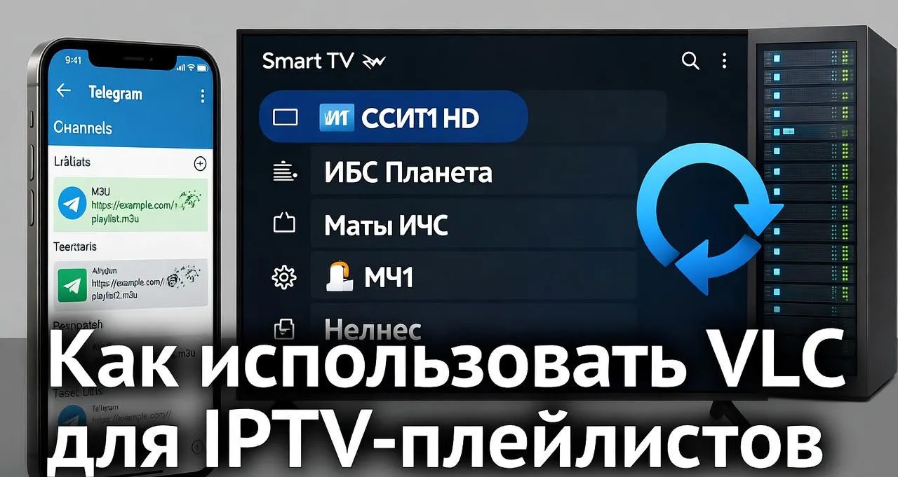 Настройка IPTV-плейлиста в VLC Media Player для ПК, Android и Smart TV